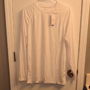 Baleaf Men's Sun Protection Shirt UPF50+ Long Sleeve Medium White